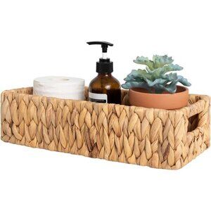 Water Hyacinth Basket for Toilet Paper, Wicker Baskets for Storage